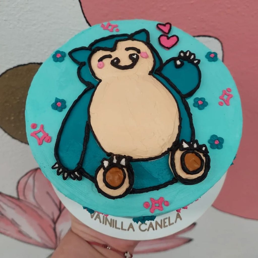 Pastel decorado de Snorlax de Vainilla Canela