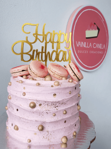 pastel personalizable de Vainilla Canela