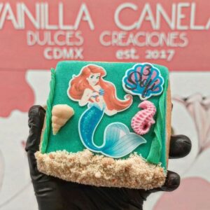 galleta personalizada de la Sirenita de Vainilla Canela